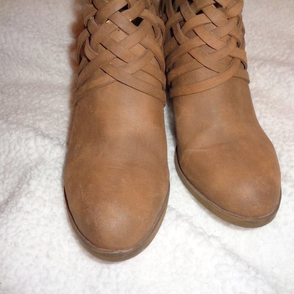 Arizona Jeans Orlando Tan Boots Size 9 Medium - Picture 3 of 12